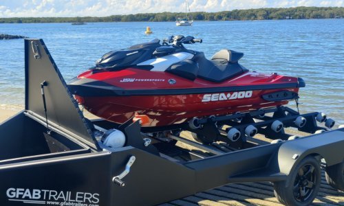 Double Sportski Trailer - Hatch Open