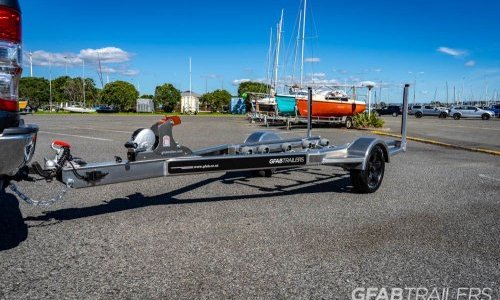 GFAB Alloy Single Jetski Trailer - front view